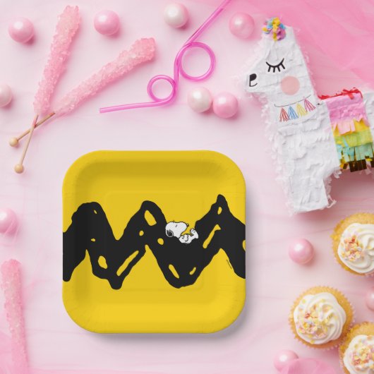 pinda's | Snoopy Nap Papieren Bordje (Feest)