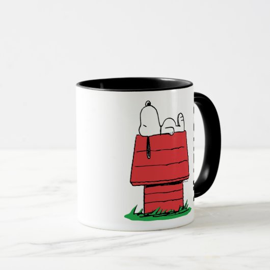pinda's | Snoopy Napping | Jouw namen toevoegen Mok (Voorkant rechts)