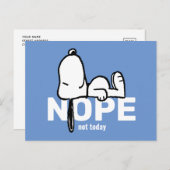 pinda's | Snoopy not Today Briefkaart (Voorkant / Achterkant)