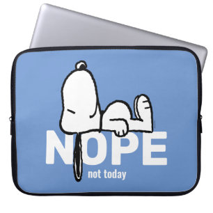 pinda's Snoopy not Today Laptop Sleeve