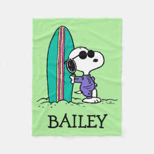 pinda's Snoopy Ocean High Tide Fleece Deken