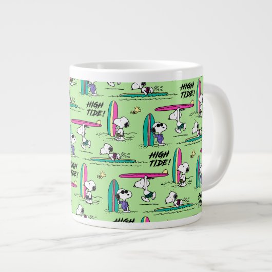 pinda's | Snoopy Ocean High Tide Pattern Extra Grote Beker (Voorkant rechts)
