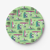 pinda's | Snoopy Ocean High Tide Pattern Papieren Bordje (Voorkant)