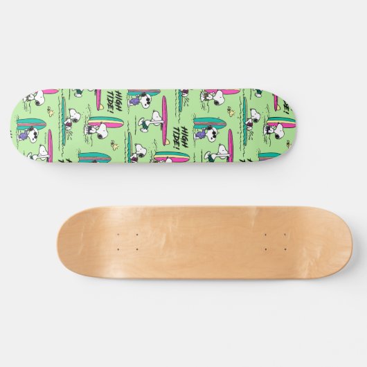 pinda's | Snoopy Ocean High Tide Pattern Skateboard (Horizontaal)