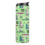 pinda's | Snoopy Ocean High Tide Pattern Thermosbeker (Gedraaid links)