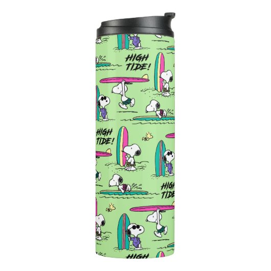 pinda's | Snoopy Ocean High Tide Pattern Thermosbeker (Gedraaid links)
