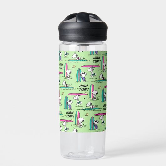 pinda's | Snoopy Ocean High Tide Pattern Waterfles (Voorkant)
