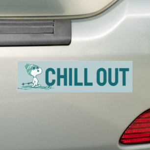 pinda's Snoopy op de huid Bumpersticker