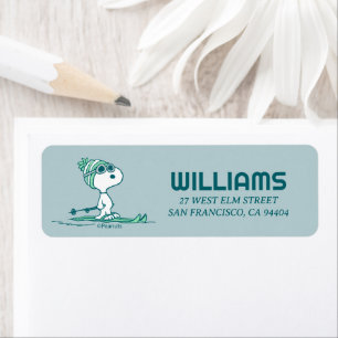 pinda's   Snoopy op de huid Etiket