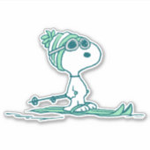 pinda's | Snoopy op de huid Sticker (Voorkant)