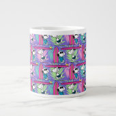 pinda's | Snoopy Paars Surf Pattern Extra Grote Beker (Voorkant)