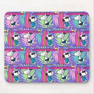 pinda's   Snoopy Paars Surf Pattern Muismat