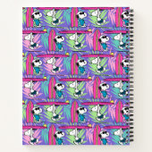 pinda's | Snoopy Paars Surf Pattern Notitieboek (Achterkant)