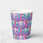 pinda's | Snoopy Paars Surf Pattern Papieren Bekers (Rechts)