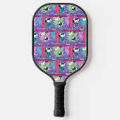 pinda's | Snoopy Paars Surf Pattern Pickleball Paddle (Achterkant)