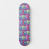 pinda's | Snoopy Paars Surf Pattern Skateboard (Voorkant)