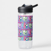 pinda's | Snoopy Paars Surf Pattern Waterfles (Links)