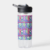 pinda's | Snoopy Paars Surf Pattern Waterfles (Rechts)