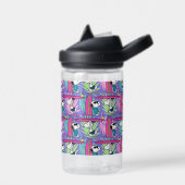 pinda's | Snoopy Paars Surf Pattern Waterfles (Links)