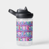 pinda's | Snoopy Paars Surf Pattern Waterfles (Rechts)
