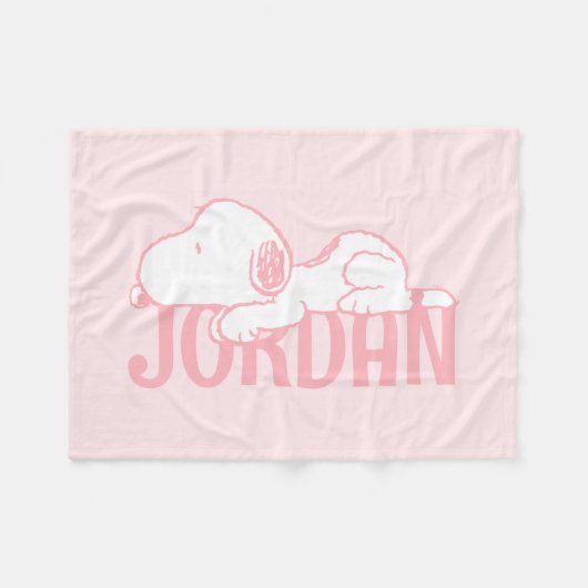 pinda's | Snoopy Pastel Baby Fleece Deken (Voorkant (Horizontaal))