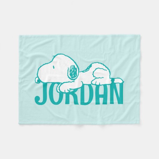 pinda's | Snoopy Pastel Baby Fleece Deken (Voorkant (Horizontaal))