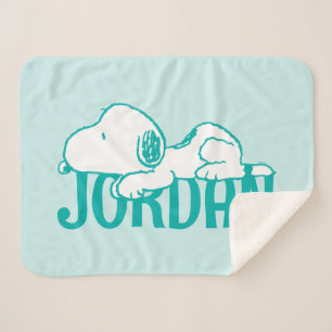 pinda's   Snoopy Pastel Baby Sherpa Deken