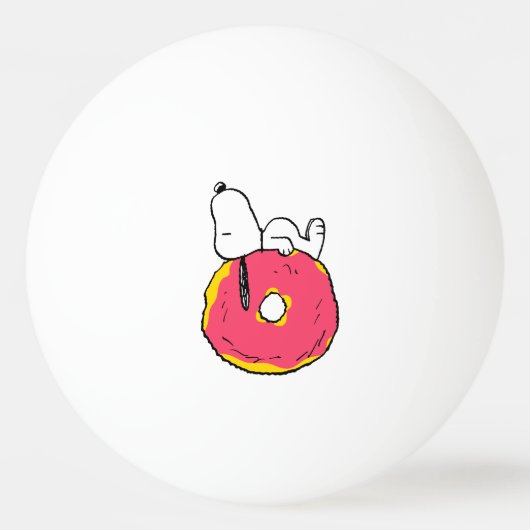 pinda's | Snoopy Pink Donut Pingpongballen (Voorkant)