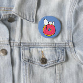 pinda's | Snoopy Pink Donut Ronde Button 5,7 Cm (In situ)