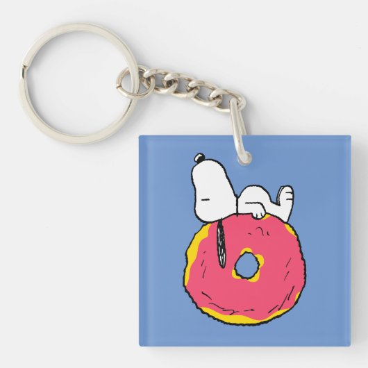 pinda's | Snoopy Pink Donut Sleutelhanger (Voorkant)