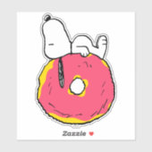 pinda's | Snoopy Pink Donut Sticker (Vel)