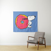 pinda's | Snoopy Pink Donut Wandkleed (In Situ (horizontaal))