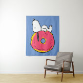 pinda's | Snoopy Pink Donut Wandkleed (In situ)