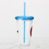 pinda's | Snoopy Raw Strength & Courage Badge Acryl Drinkbeker (Rechts)