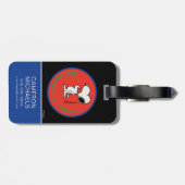 pinda's | Snoopy Raw Strength & Courage Badge Bagagelabel (Achterkant horizontaal)