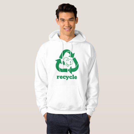 pinda's | Snoopy Recyclen Hergebruik Hoodie (Voorkant volledig)