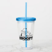 pinda's | Snoopy Rest Break Acryl Drinkbeker (Voorkant)