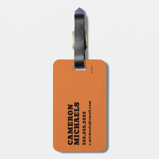 pinda's | Snoopy Rest Break Bagagelabel (Achterkant verticaal)