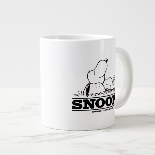 pinda's | Snoopy Rest Break Extra Grote Beker (Voorkant rechts)