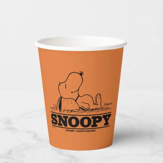 pinda's | Snoopy Rest Break Papieren Bekers (Voorkant)