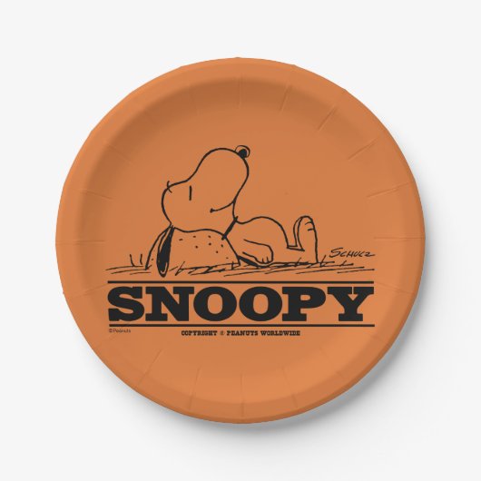 pinda's | Snoopy Rest Break Papieren Bordje (Voorkant)