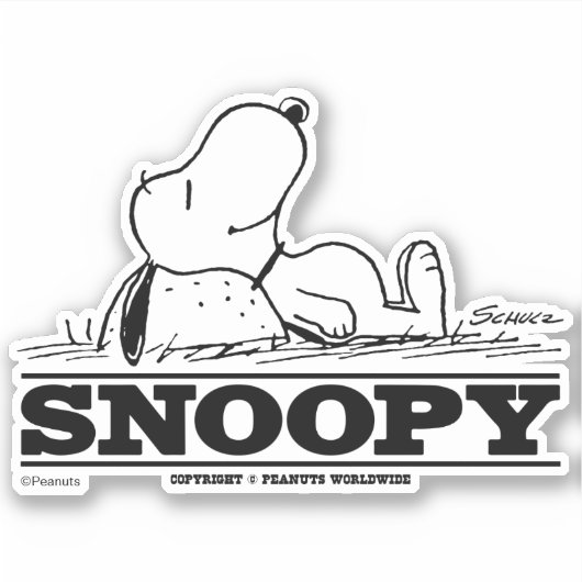 pinda's | Snoopy Rest Break Sticker (Voorkant)