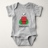 pinda's | Snoopy Resting on Doghouse Romper (Voorkant)