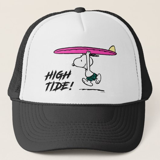 pinda's | Snoopy rijdend naar het Surf Trucker Pet (Voorkant)