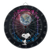 pinda's | Snoopy ruimtesonde ballon Dartbord (Voorkant)