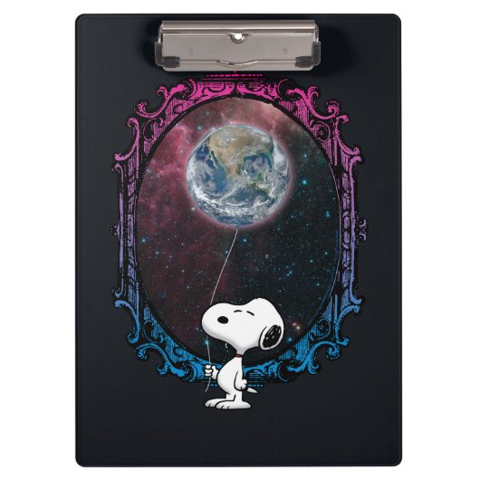 pinda's | Snoopy ruimtesonde ballon Klembord (Voorkant)