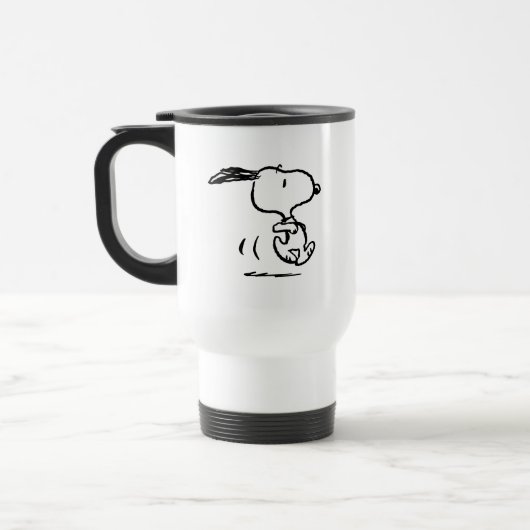 pinda's | Snoopy Running Reisbeker (Links)