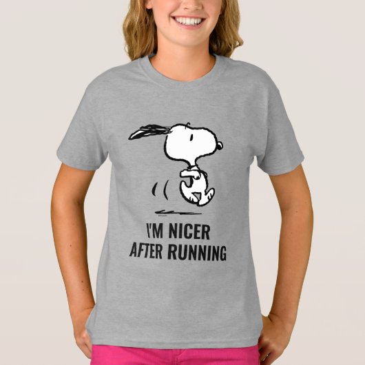 pinda's | Snoopy Running T-shirt (Voorkant)