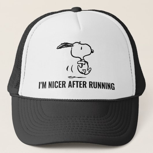 pinda's | Snoopy Running Trucker Pet (Voorkant)