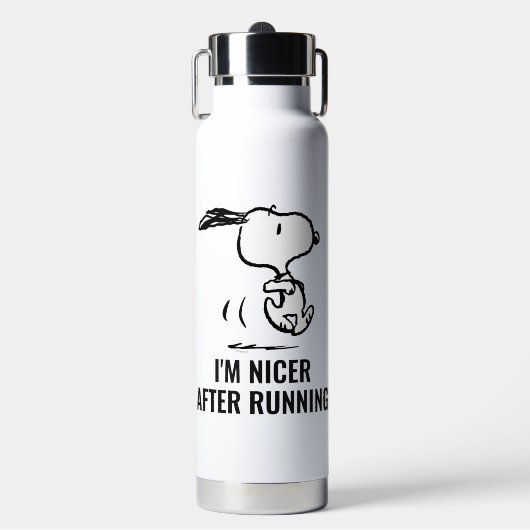 pinda's | Snoopy Running Waterfles (Voorkant)